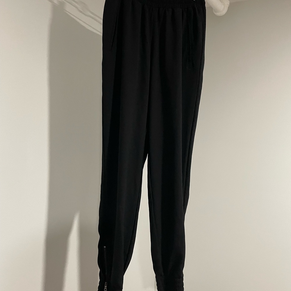 BCBGMaxAzria Black Elastic Waist Trousers